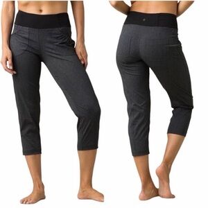 Prana Outdoor Stretch Hiking Athletic Cropped Pants Gray Women’s Large